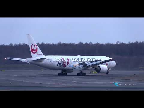 " みんなのJAL2020ジェット初号機が新千歳に初飛来!! " Japan Airlines(JAL) Boeing777-200 JA773J