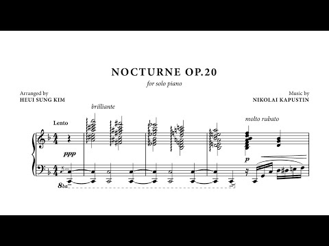 Kapustin "Nocturne Op.20" for solo piano