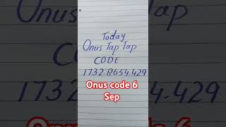 Today onus daily combo code #Tap2Earn #Airdrop #ONUS