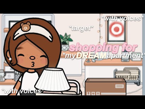 shopping for my DREAM apartment *TARGET* 📦 | *with voices* | toca life world roleplay