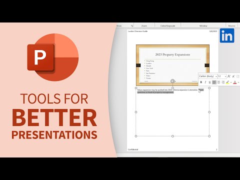 PowerPoint Tutorial - Tools for better presentations