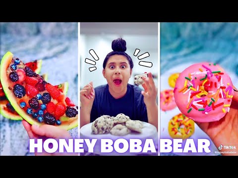 HONEY BOBA BEAR TikTok Videos | *That Girl* Best Recipes Videos 2024