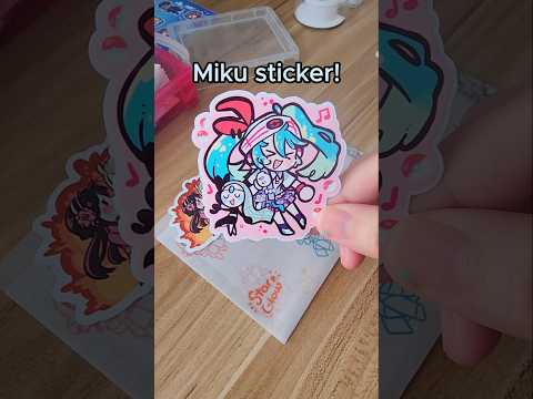 Lots of different stickers!! #hatsunemiku #miku #spyxfamily #sora #packaging #merch #fanart #anime