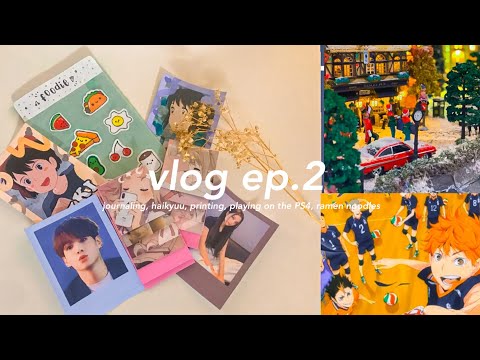 ☁️ vlog #002 ~ a weekend in my life : more polcos, haikyu!!, christmas village, reactions + more!