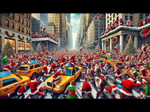 🔴 Live NYC 🗽 Walk: 🎅🏻 Santa Con Chaos - Dec 14, 2024