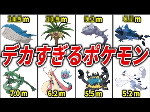 ポケモンのデカさランキングTOP20【歴代ポケモン】