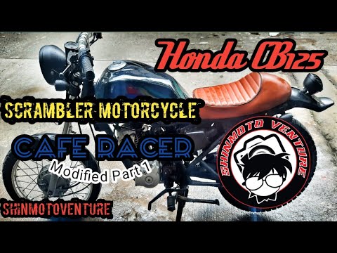 Honda CB125 ScramblerXCaferacer concept modified