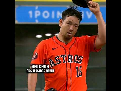 😱 8Ks for Yusei Kikuchi  #HoustonAstros Debut! #mlb #astros #baseball #short #shorts #trending