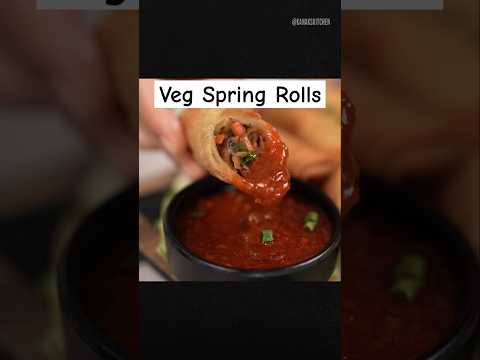 Crispy Veg Spring Rolls #shorts #shortsfeed #youtubeshorts