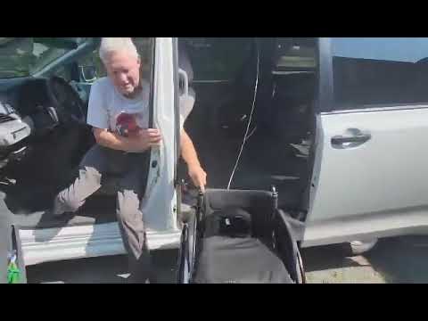 Clothesline Pulley System to Lift Wheelchair into Van | Paraplegic Driving DIY Wheelchair Lift