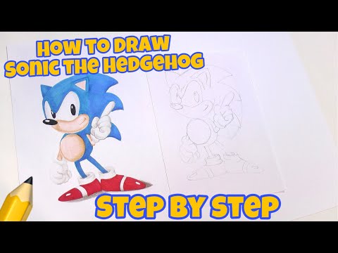 How to draw Sonic the Hedgehog