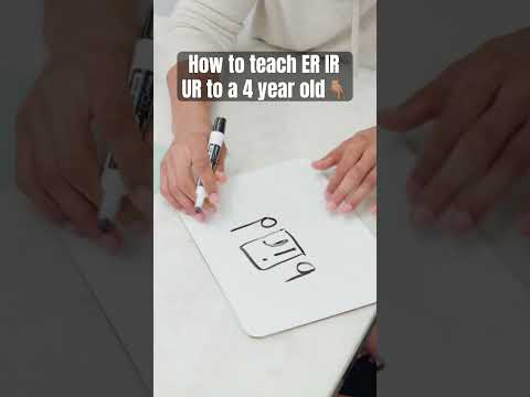 How to teach r-controlled vowels (er, ir, ur) to a 4 year old #shorts