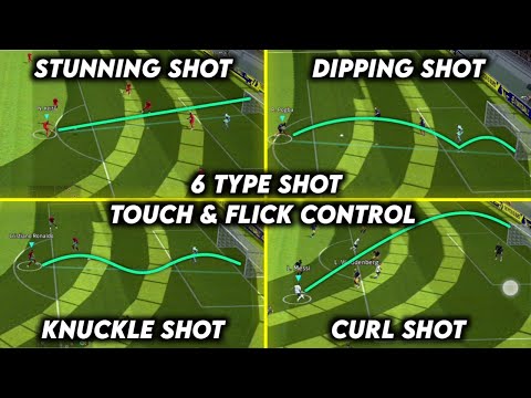 6 Type of Skill Shots Tutorial (Touch & Flick Control) eFootball 2023 Mobile Advance Control