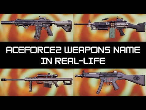 AceForce2 Weapons Name in Real-Life