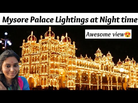 Mysore Palace illumination | Mysore Tourism Karnataka Tourism | Mysore Palace Light show at night