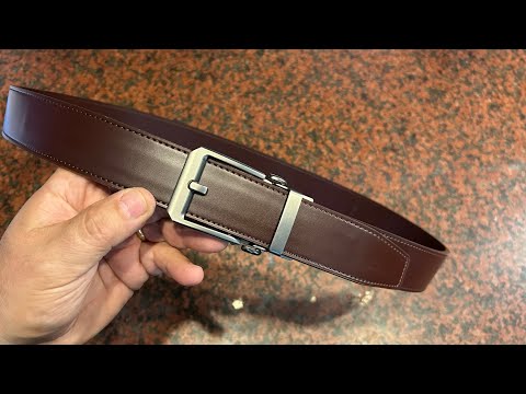 Great Gift!  Leather Ratchet Belt by JUKMO