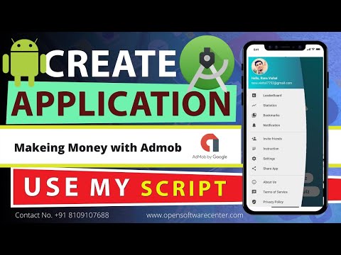 Make android app with using my script code and start earning with admob