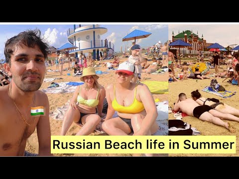 Visiting Best Russian Beach of my city | Indian in Russia Beach life