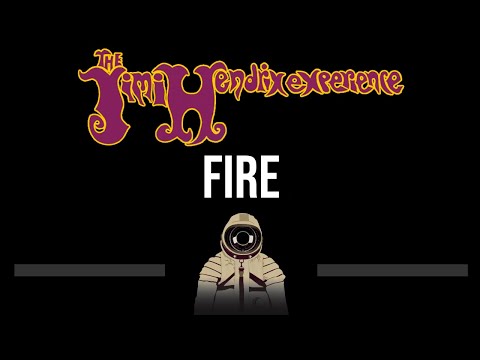 Jimi Hendrix • Fire (CC) 🎤 [Karaoke] [Instrumental]