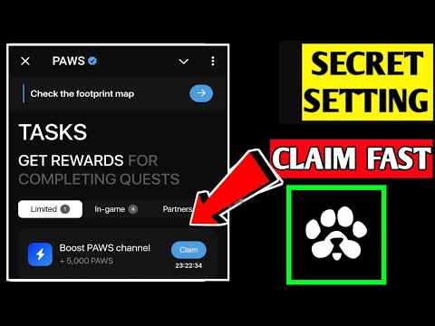 Boost PAWS Channel | PAWS QUEST | HOW TO COMPLETE Boost PAWS Channel Paws Mystery Quest