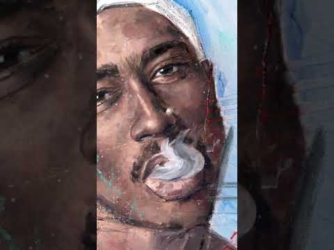 I painted Tupac OVER Biggie... will Tupac Respond?!