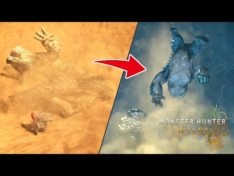 Balahara makes large quicksand to attack other monsters. [MHWilds OBT]