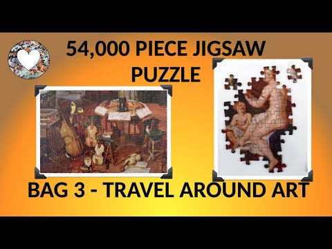 Bag 3 Section 1 of EPIC 54,000 Piece Jigsaw Puzzle: Travel Around Art from Grafika