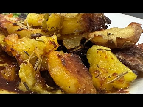 Air Fry Smash Potatoes & Steak ~ Best Recipe Ever ! ~ #5 ~ Breville Smart Oven Air Fryer Pro !