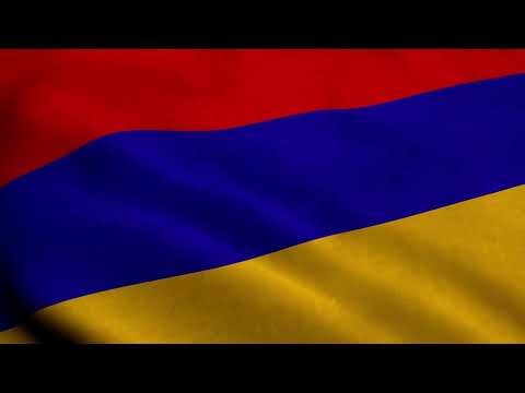 [10 Hours] Armenian Flag Waving - Video & Audio - Waving Flags