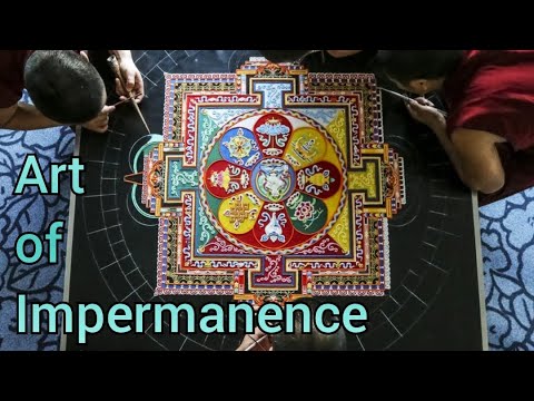 Tibetan Sand Mandala - extraordinary experience with clips of closing ceremony!