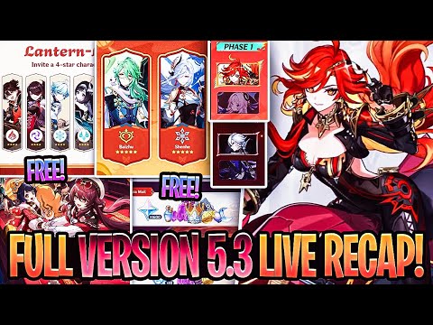 Genshin Impact 5.3 Special Program Livestream Recap! Free 20 Pulls, HUTAO SKIN & Much More!