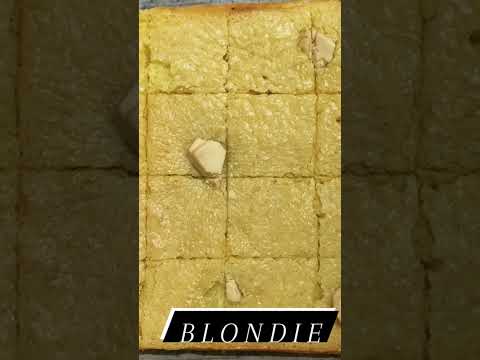 White chocolate Brownie -Blondie #blondies #brownie #cake #viralshorts #viralreels #delicious