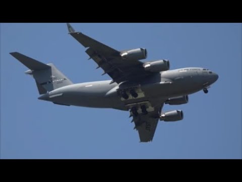 2024 New York Air Show- C-17 slow and high speed flybys