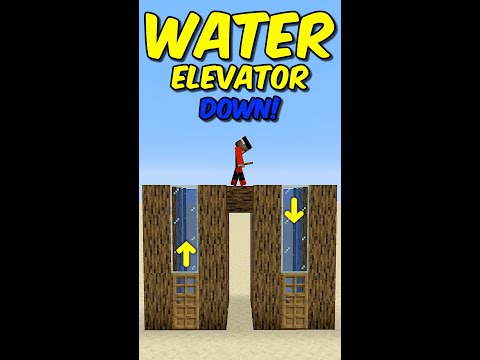 Water Elevator Minecraft 1.19⬇#Shorts