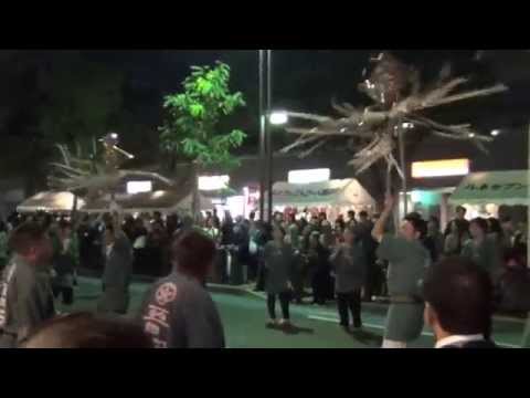 2012/10/20「市制50周年」小平市民まつり前夜祭 "多摩一乗囃子＆普明纏" 纏技