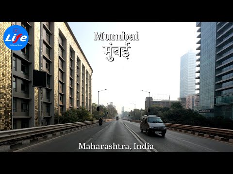 Mumbai 4K - Lower Parel Skyscraper Drive - City of Mumbai