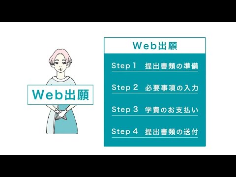 4ステップで完了！ Web出願を動画で解説 2024年度秋入学向け ｜京都芸術大学通信教育部