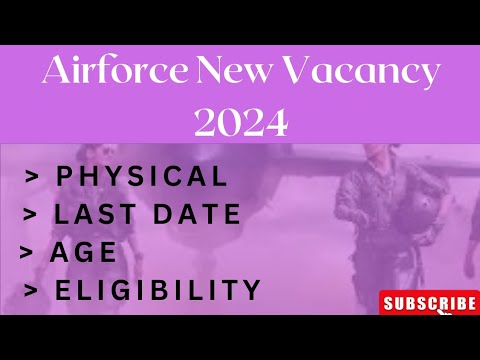 Airforce New Vacancy 2024 || Airforce Agniveer Vayu Musician Recruitment || Complete Details