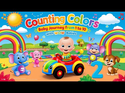 Counting Colors| A Baby’s Journey from 1 to 10| Wow Babies Sing Along|#kidsmusic