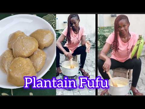 #Cooking Technology || How To Make Plantain Fufu #Recipe