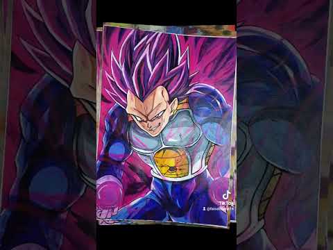 Vegeta Ultra Ego #shorts #vegeta #ultraego #dbs #anime #painting #art #youtubeshorts #acrylic