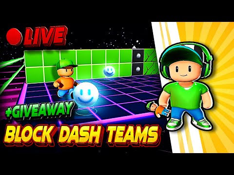 🔴 Block Dash Teams LIVE🔥| EU Server🌍 | Stumble Guys🥊| #stumbleguys #blockdash