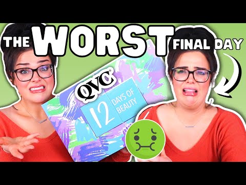 The WORST END to a SHOCKING CALENDAR! | QVC 12 Days of Beauty Advent Unboxing