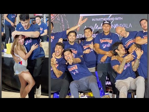 meralco bolts champion victory party