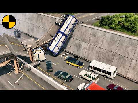 Most Epic Bridge Accidents Compilation #1 😱 BeamNG.Drive