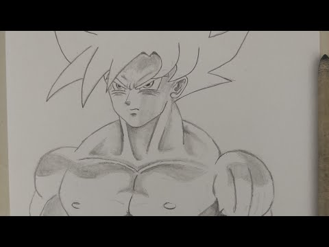 Drawing Goku Ultra instinct ( DBS )