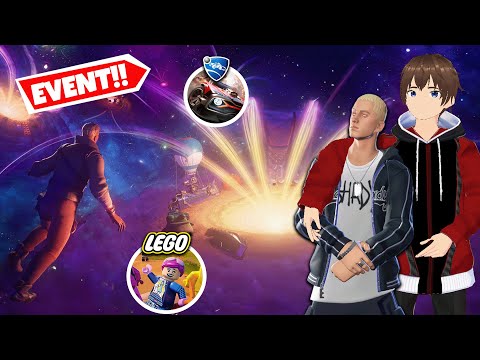 Fortnite Big Bang Event Reaction! (Eminem + Lego + Rocket League)