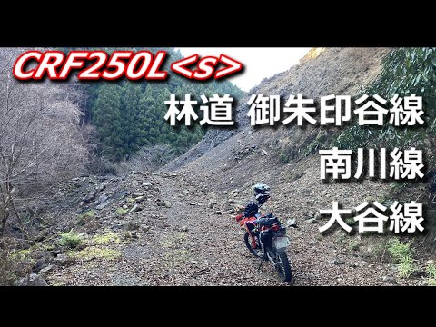 林道 御朱印谷線・南川線・大谷線（徳島県那賀町木頭）【CRF250Ls(MD47)】