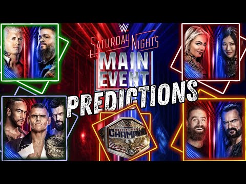 My WWE Saturday Night Main Event Predictions