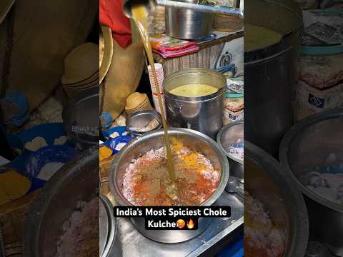 India’s Most Spiciest Chole Kulche🥵😵🔥|| Indian Street Food